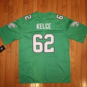Jason Kelce Kelly Green Eagles Jersey